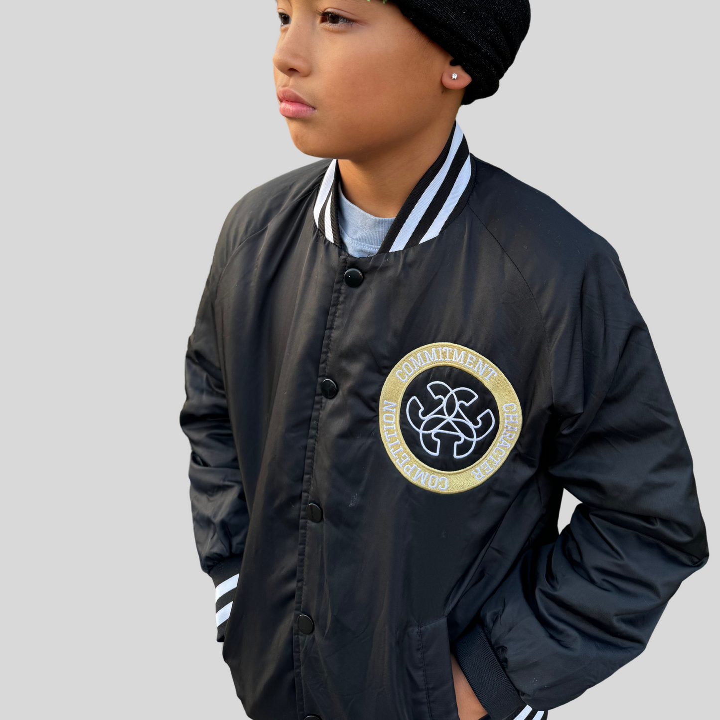 High Profile Athletes Embroidered Varsity Jacket