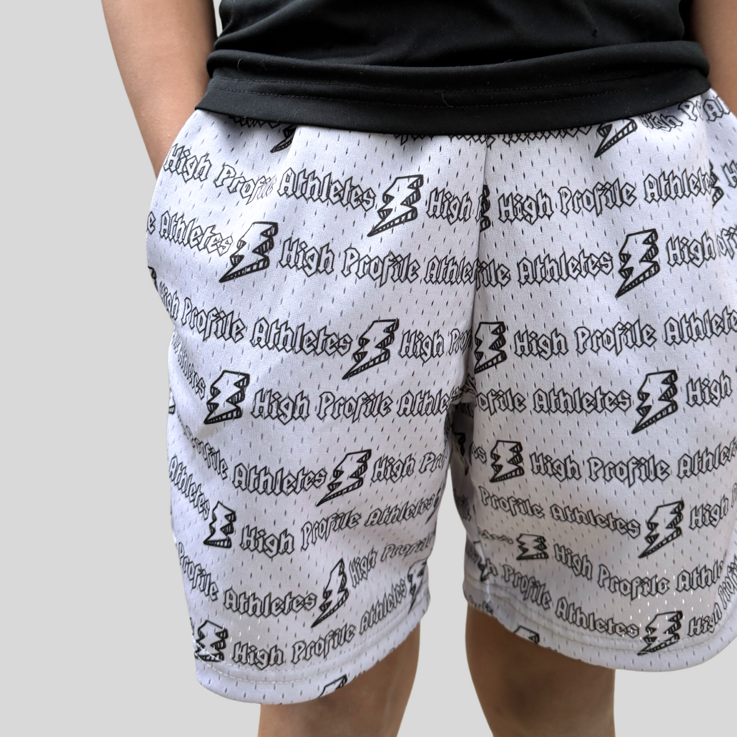 Lightning Bolt Mesh Shorts